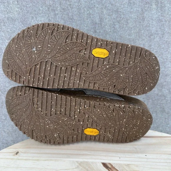 Dansko Cork Footbed Slide Sandals 8.5 Vibram Suede Double Strap Buckle Comfort - Picture 9 of 12